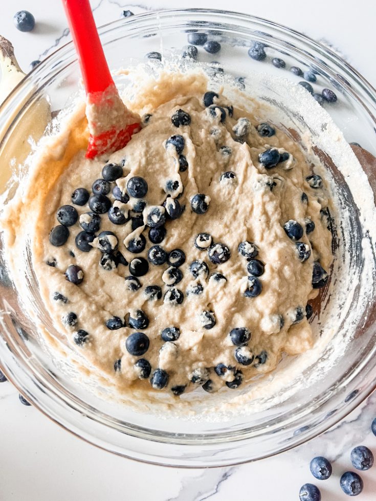 Easy Lightened Up Blueberry Banana Muffins Pound Dropper