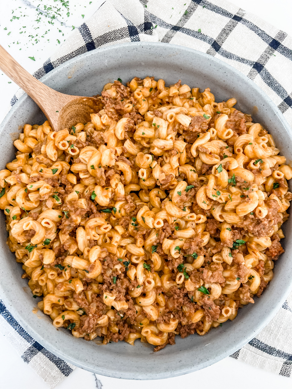 Pressure Cooker Bacon Cheeseburger Pasta #Recipe - With Power