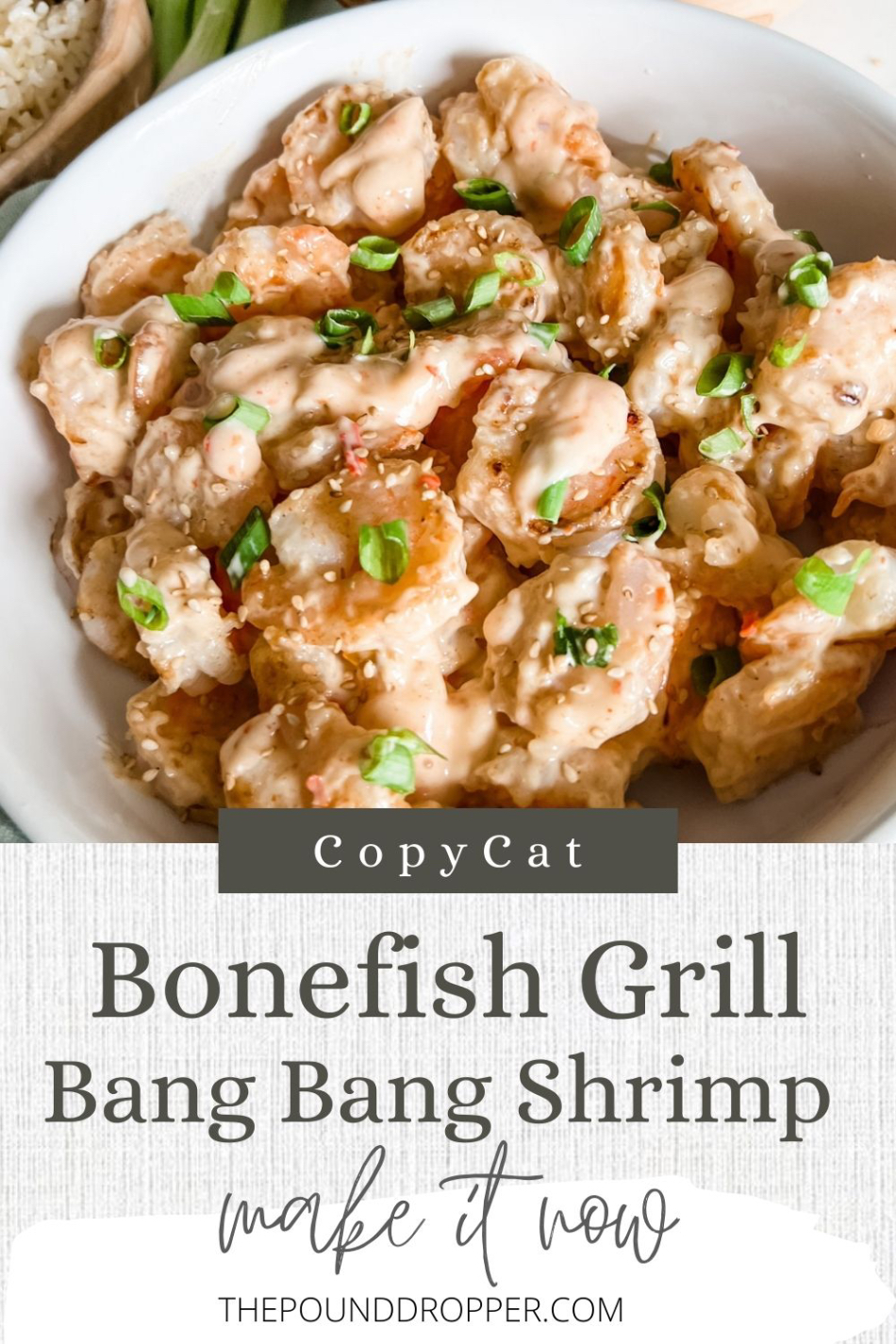 Lightened Up Copycat Bonefish Grill Bang Bang Shrimp  via @pounddropper