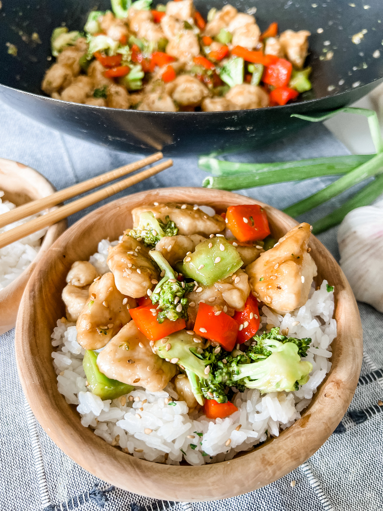 Teriyaki Chicken Stir Fry with GSI Camping Wok 