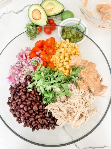 Tex-Mex Pasta Chicken Salad - Pound Dropper