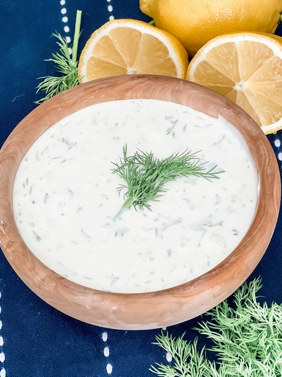 Lightened Up Creamy Dill Sauce