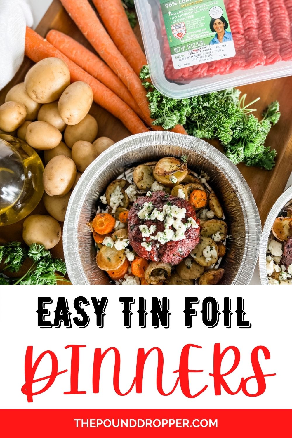 Make summer cooking a breeze with these easy, healthy, and delicious Tin Foil Dinners! These foil dinners are perfect for a camping trip, a busy summer night, or a weekend BBQ. These are sure to become a summertime favorite! via @pounddropper