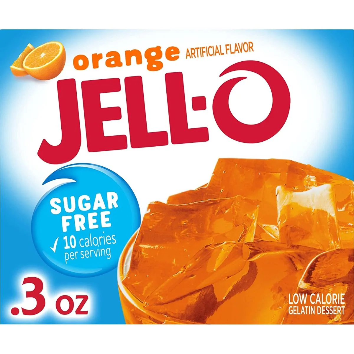 Jell-O Orange Sugar Free Gelatin Dessert Mix