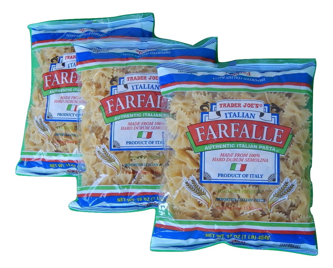 Trader Joe's Authentic Imported Italian Farfalle Bow Tie Pasta