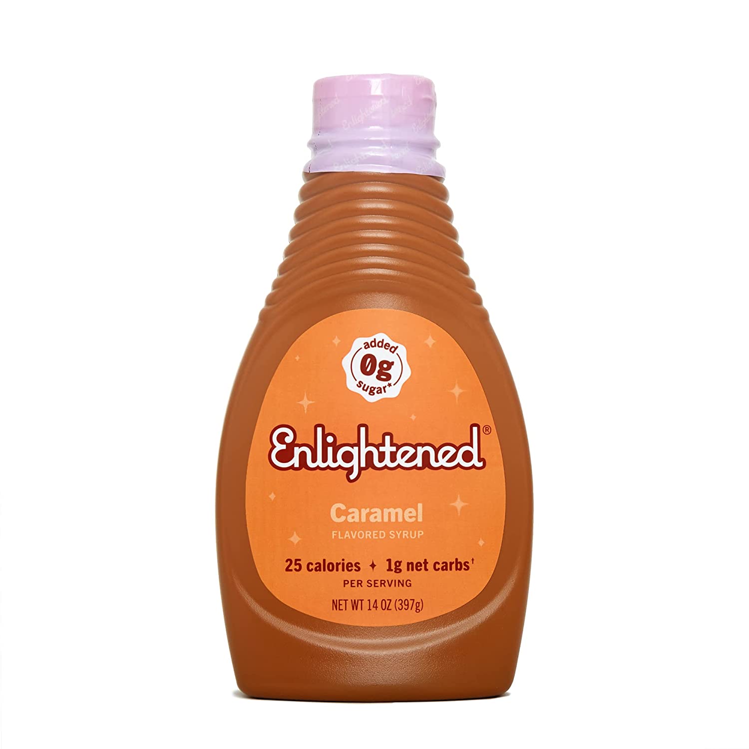 Keto Caramel Syrup by Enlightened - Sugar Free Caramel Sauce, Gluten-Free, Vegan , Kosher -
