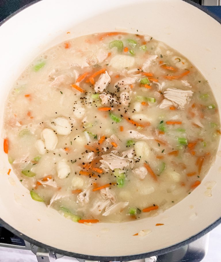 Lightened Up Copycat Olive Garden Chicken Gnocchi Soup Pound Dropper