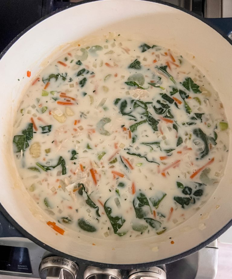 Lightened Up Copycat Olive Garden Chicken Gnocchi Soup Pound Dropper