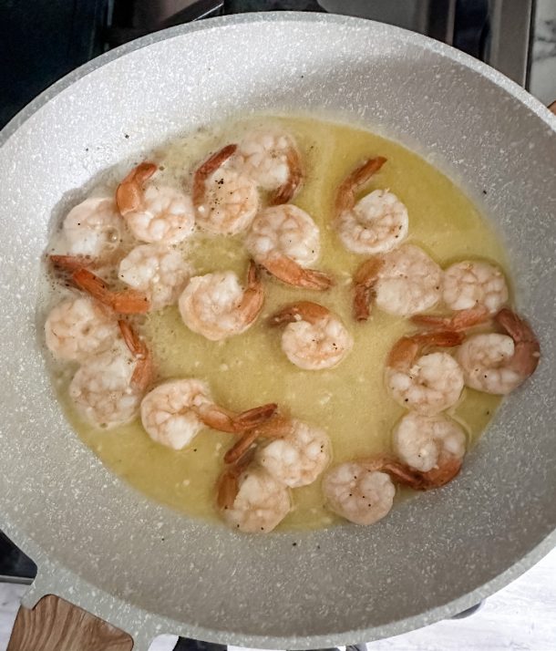 Lightened Up Shrimp Scampi Pound Dropper