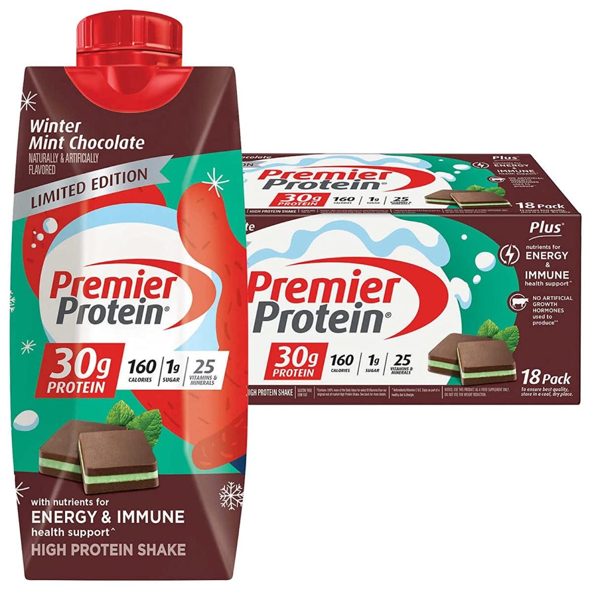 Premier Protein Shakes, (Winter Mint Chocolate)
