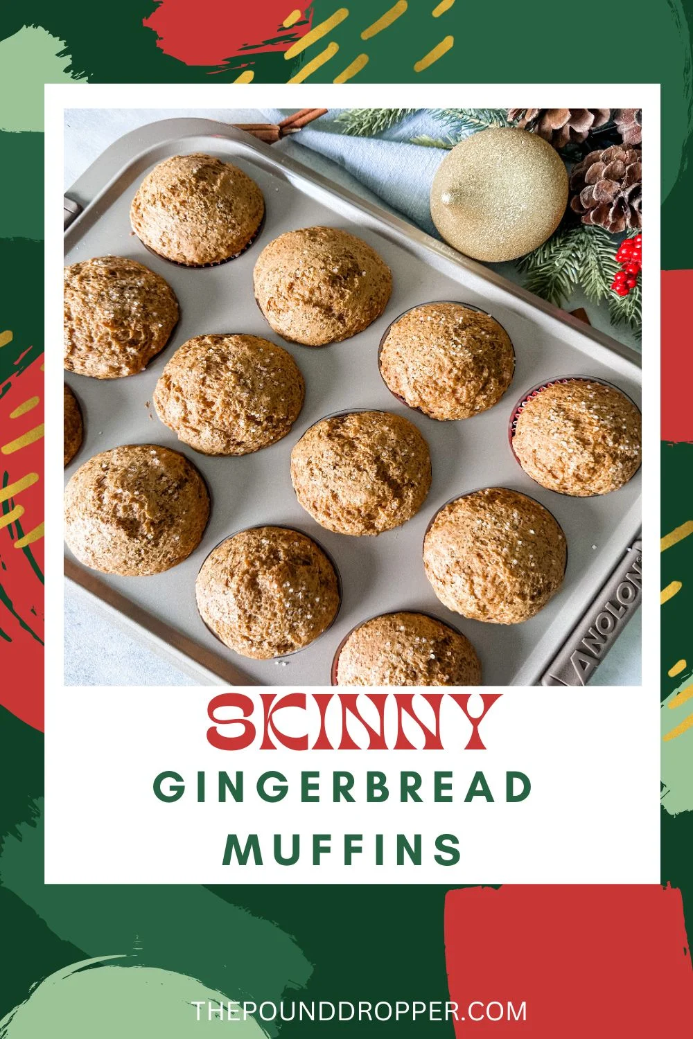 Skinny Gingerbread Muffins via @pounddropper