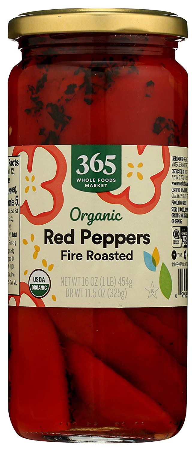 Roasted red pepper slices