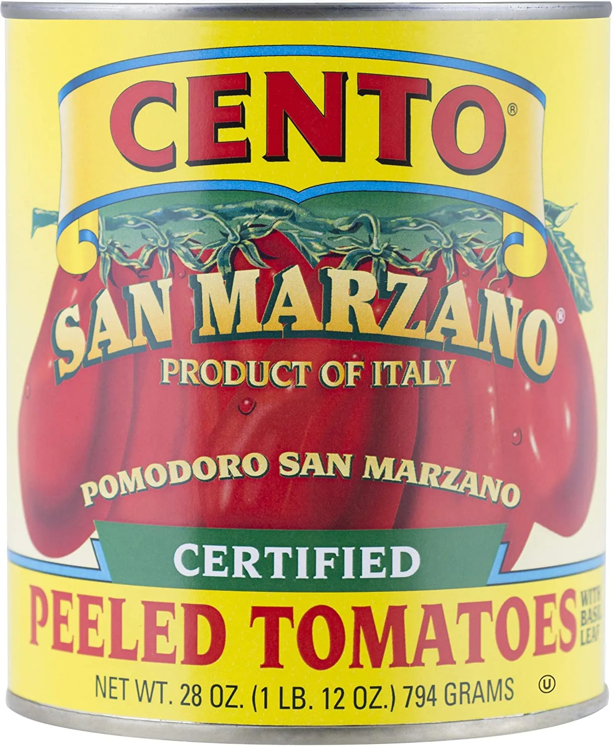 Certified San Marzano Whole Peeled Plum Tomatoes