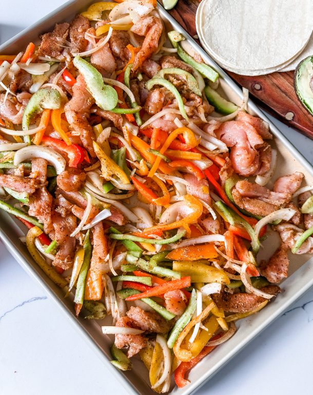Zero Point Sheet Pan Chicken Fajitas Pound Dropper