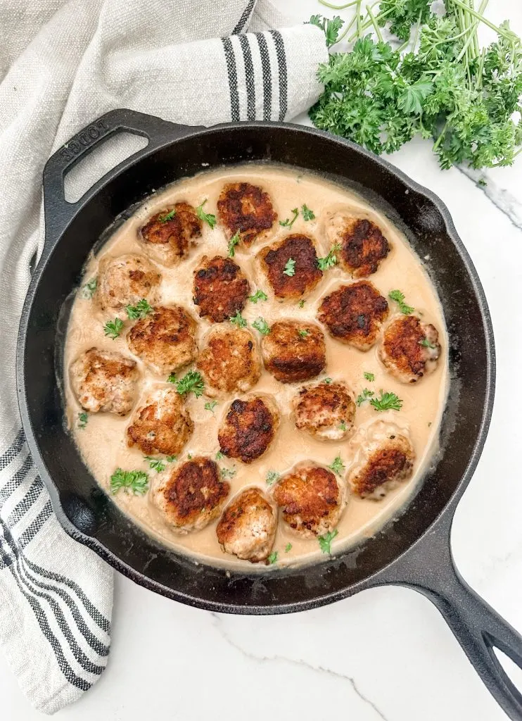 Lightened Up Copycat IKEA Swedish Meatballs - Pound Dropper