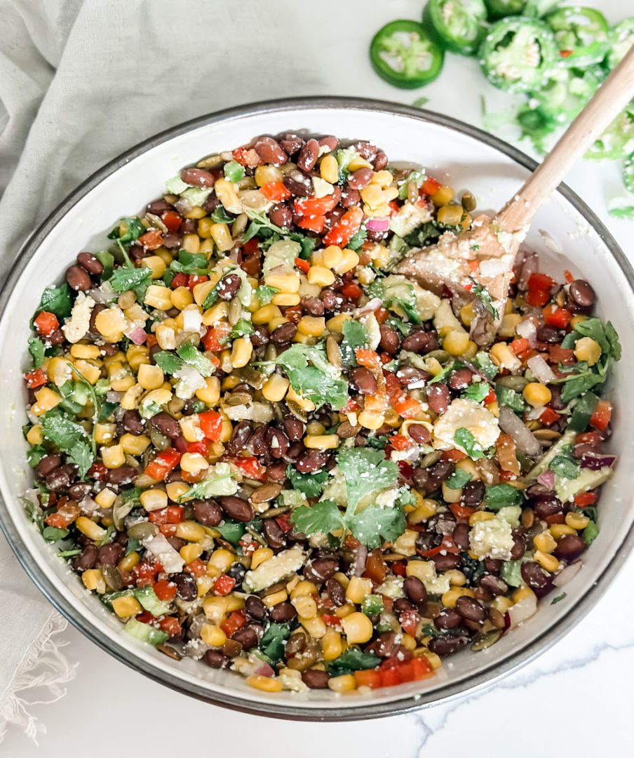 Mexican Black Bean and Corn Salad - Pound Dropper