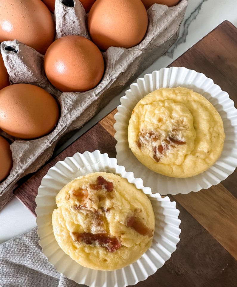 Lightened Up Copycat Starbucks Egg Bites with Bacon & Gruyère Pound