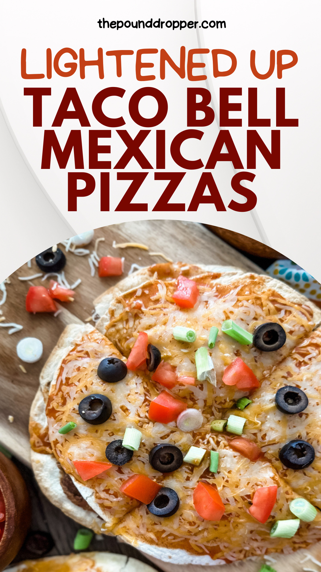 Lightened Up Taco Bell Copycat Mexican Pizzas    via @pounddropper