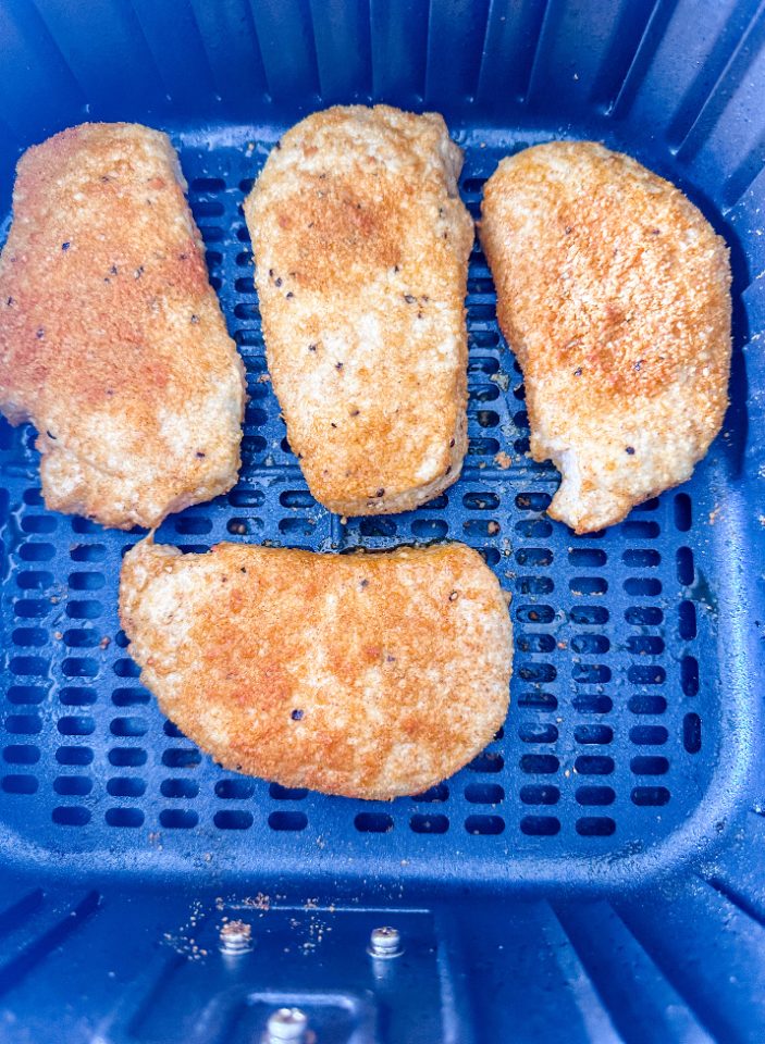 Easy Air Fry Parmesan Crusted Pork Chops Pound Dropper