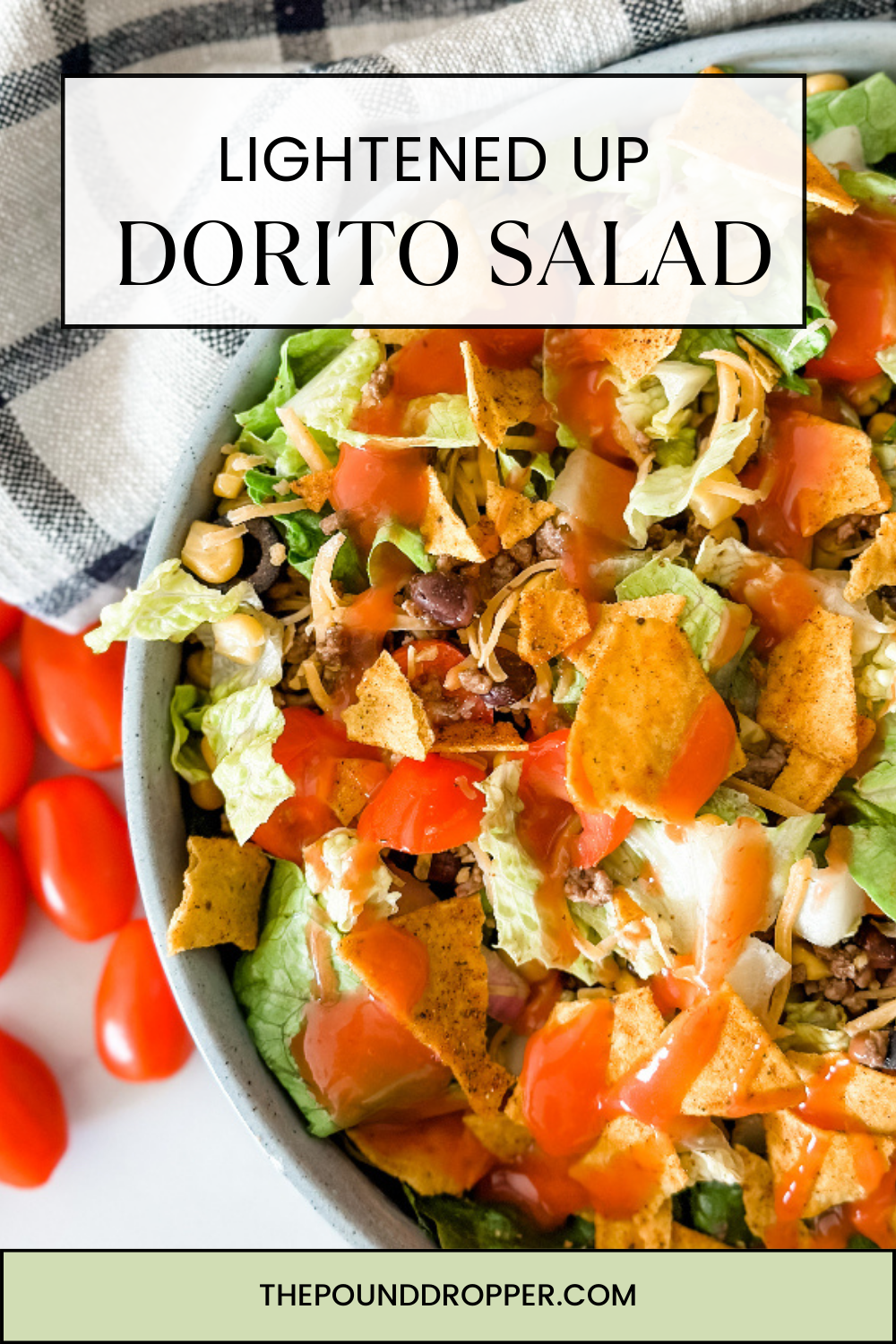 Lightened Up Dorito Taco Salad  via @pounddropper