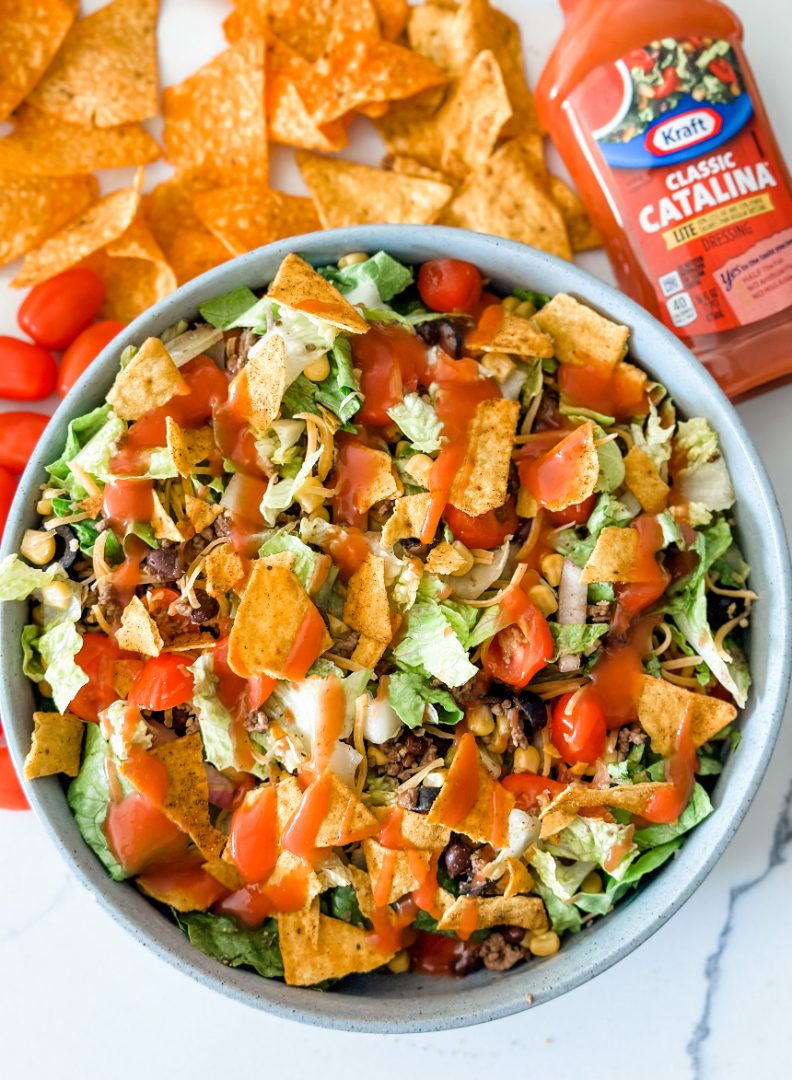 Lightened Up Dorito Taco Salad - Pound Dropper