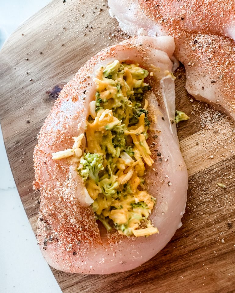 Broccoli Cheddar Stuffed Chicken Breasts Pound Dropper
