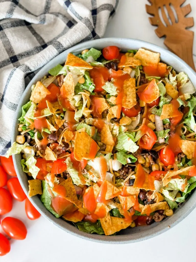 Lightened Up Dorito Taco Salad - Pound Dropper