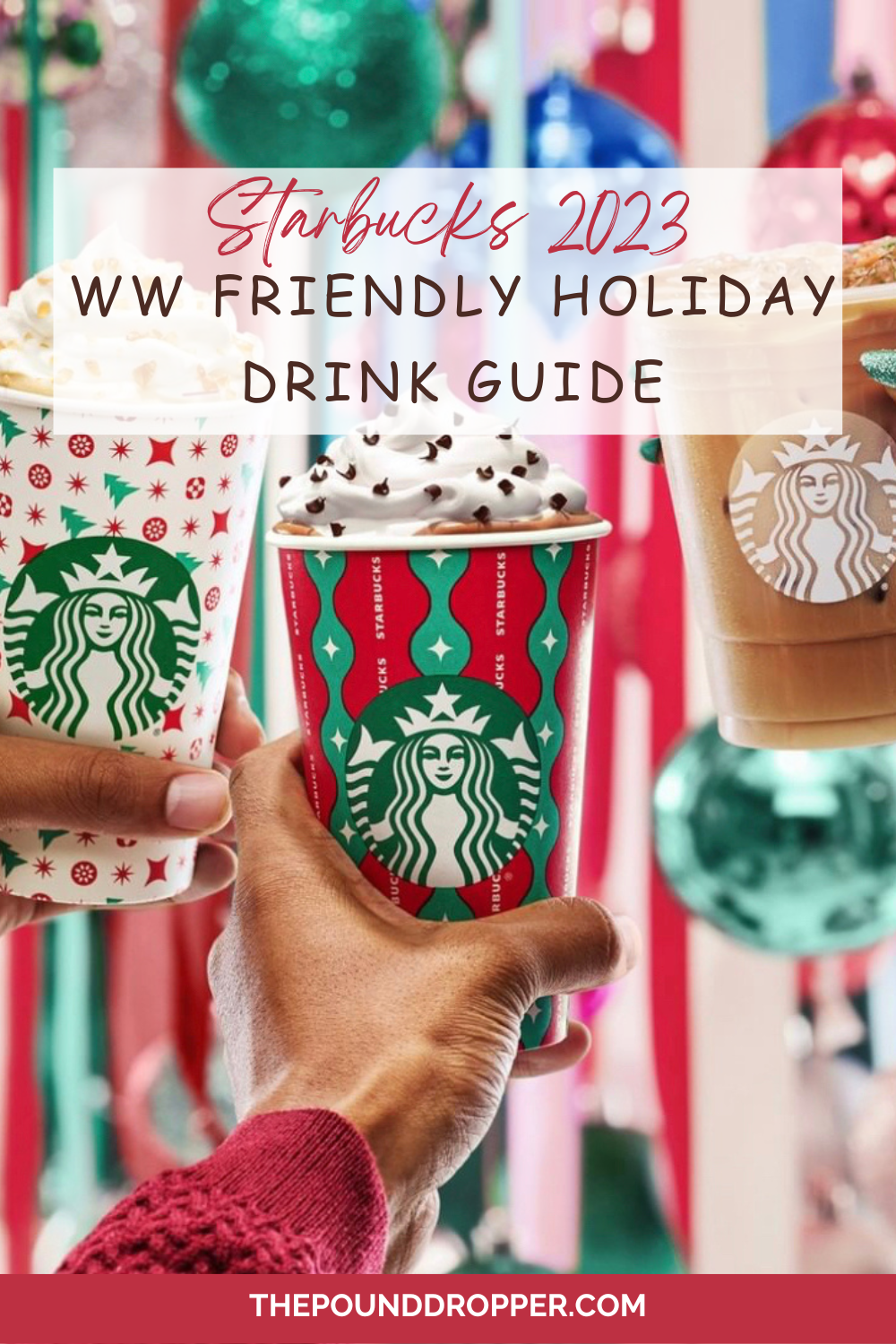 Starbucks 2023 WW Friendly Holiday Drink Guide via @pounddropper