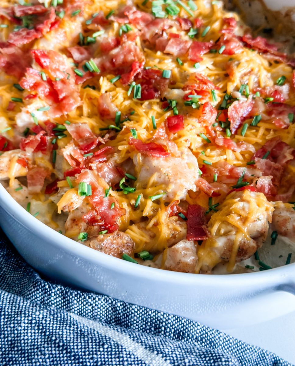 Lightened Up Chicken and Potato Ranch Casserole - Pound Dropper