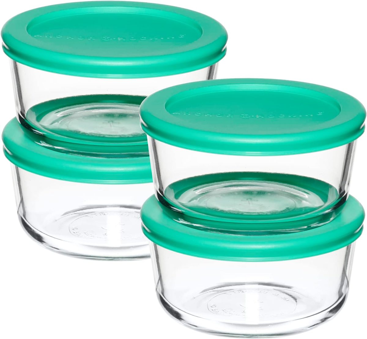 Set of 4 Glass Food Storage Containers