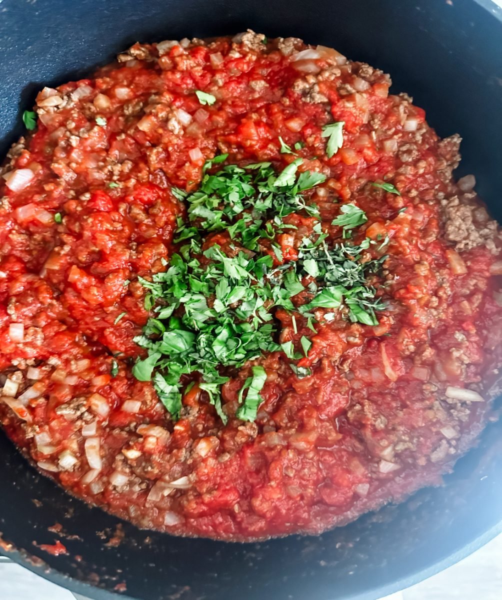 Easy Healthy Spaghetti Meat Sauce - Pound Dropper