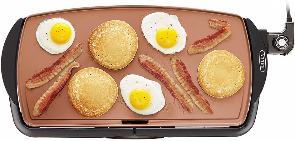 BELLA Electric Ceramic Titanium Griddle