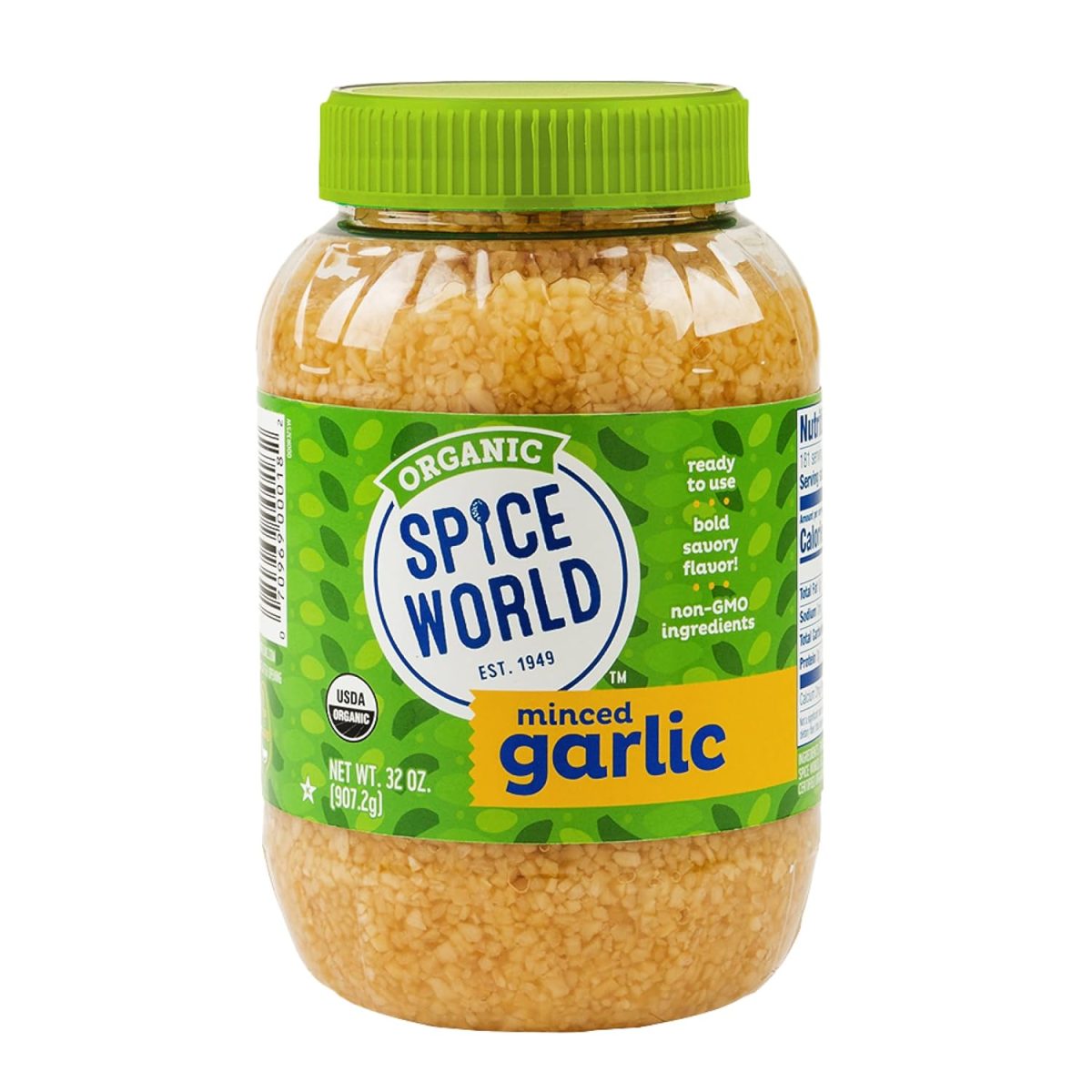 Spice World Organic Minced Garlic