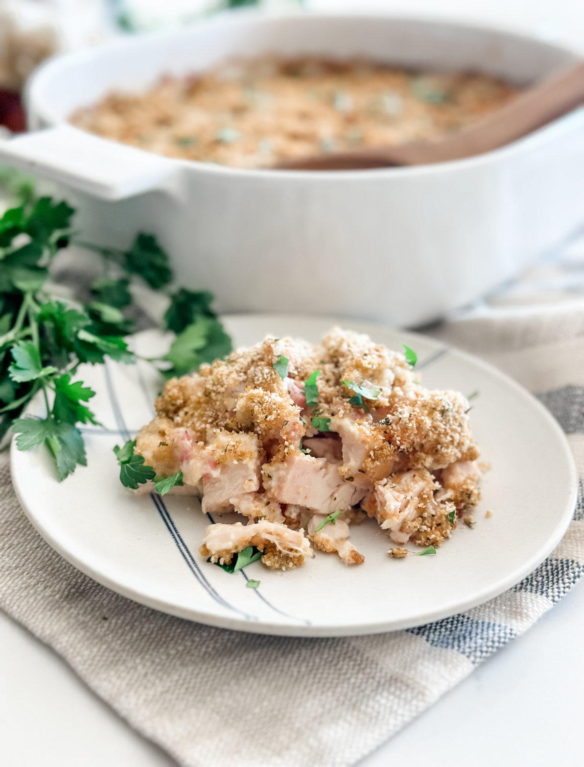 Chicken Cordon Bleu Casserole - Pound Dropper
