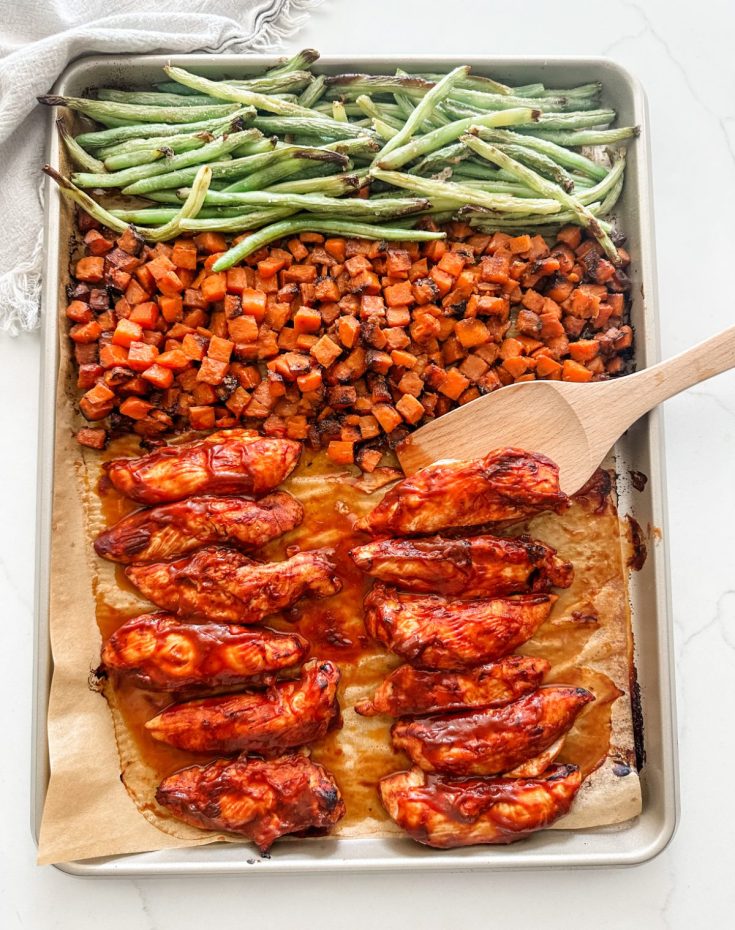 Sheet Pan BBQ Chicken With Veggies