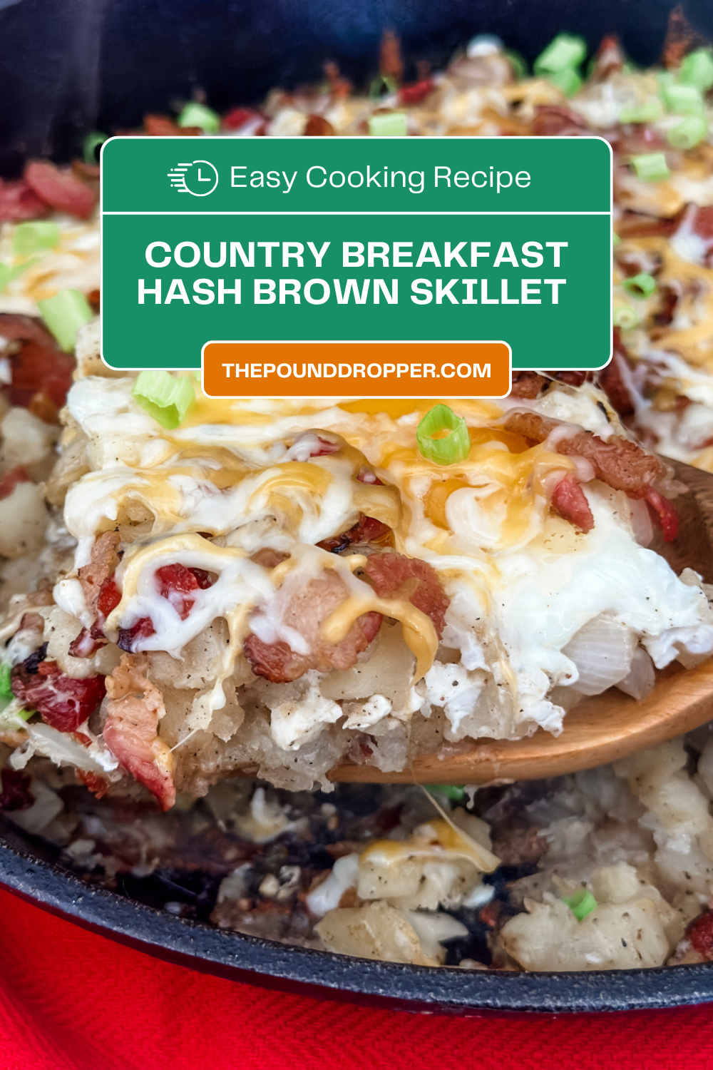 Country Breakfast Hash Brown Skillet via @pounddropper