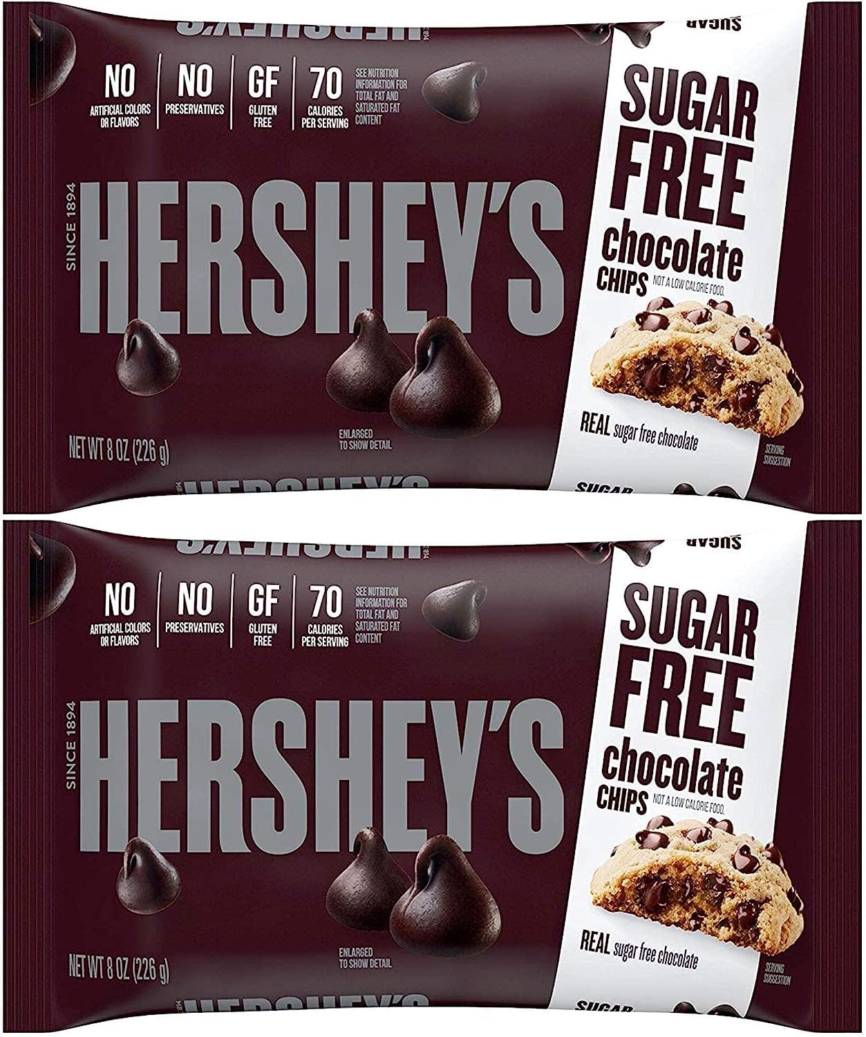 Hershey Zero Sugar Chocolate Baking Chips