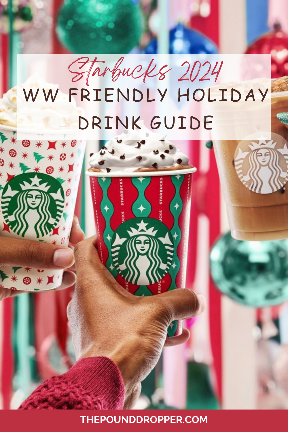 Starbucks 2024 WW Friendly Holiday Drink Guide Pound Dropper