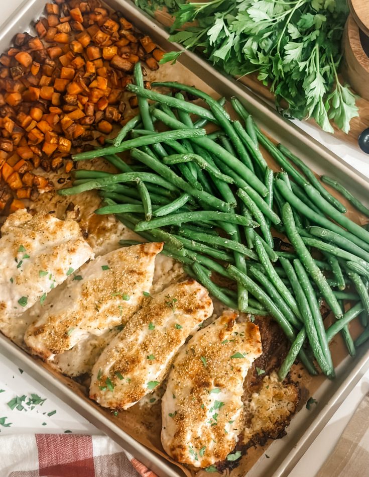 Sheet Pan Parmesan Chicken and Veggies