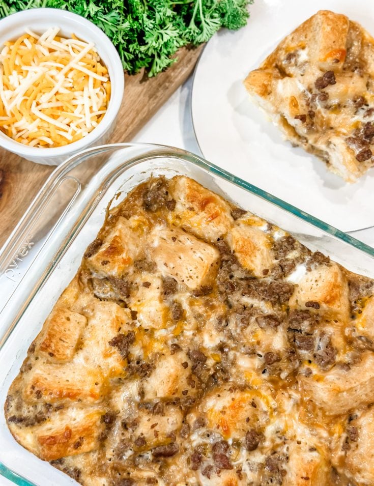 Lightened Up Biscuits And Gravy Casserole