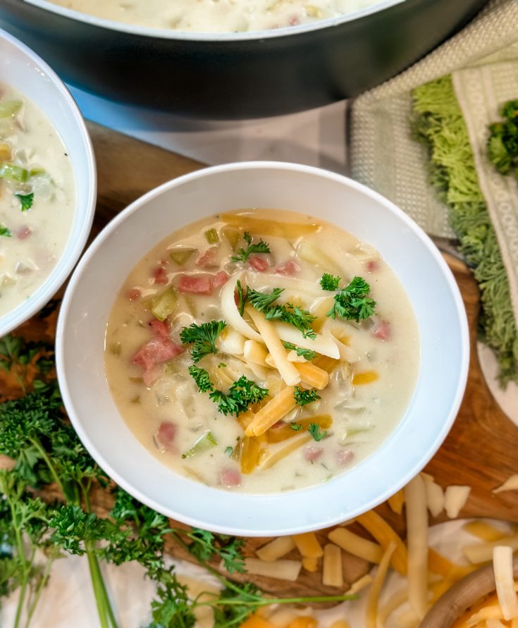 Lightened Up Ham and Potato Soup