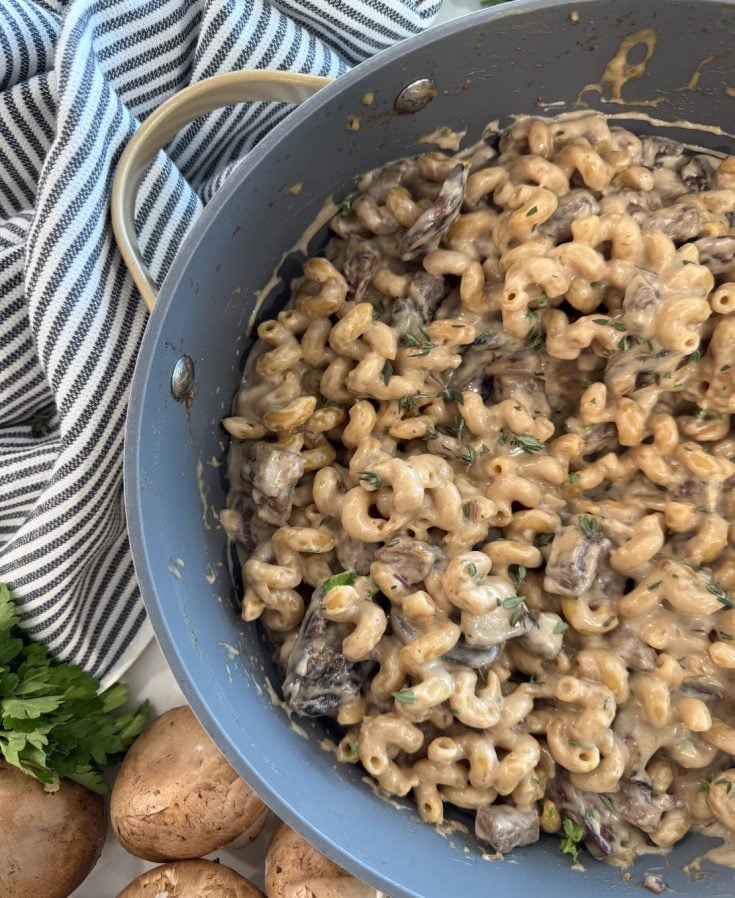 One Pan Beef Stroganoff