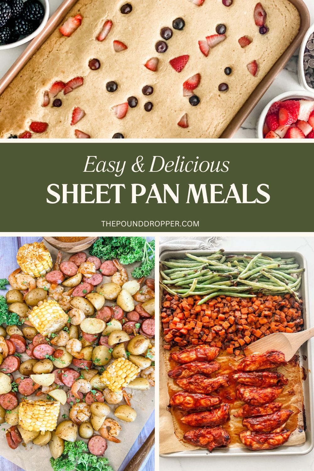 On busy evenings, I need a meal that will simplify my life -and one that does not add to the cleanup- which is why I love making sheet pan meals for my family! These Sheet Pan Meals have been a game changer in my wellness journey and for our entire family! via @pounddropper