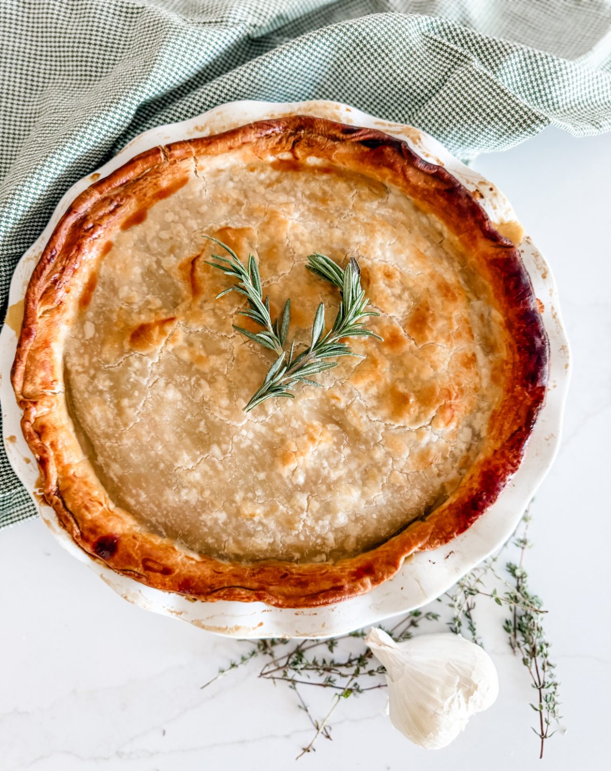 Easy Lighter Chicken Pot Pie - Pound Dropper