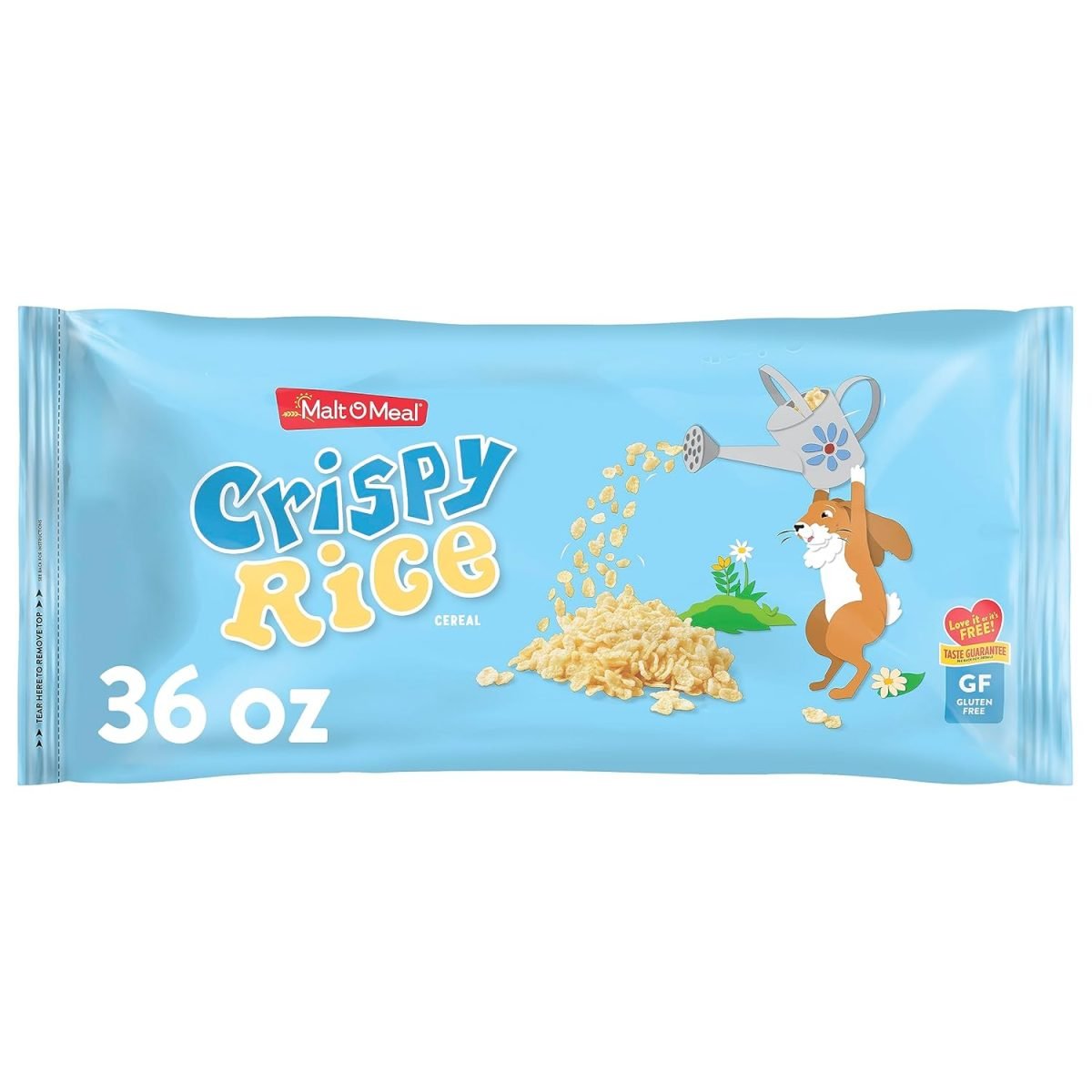 Malt-O-Meal Crispy Rice Gluten Free Breakfast Cereal, Crunchy Rice Cereal