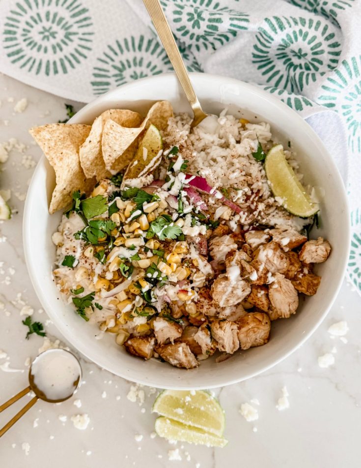 Street Corn Chicken Bowls