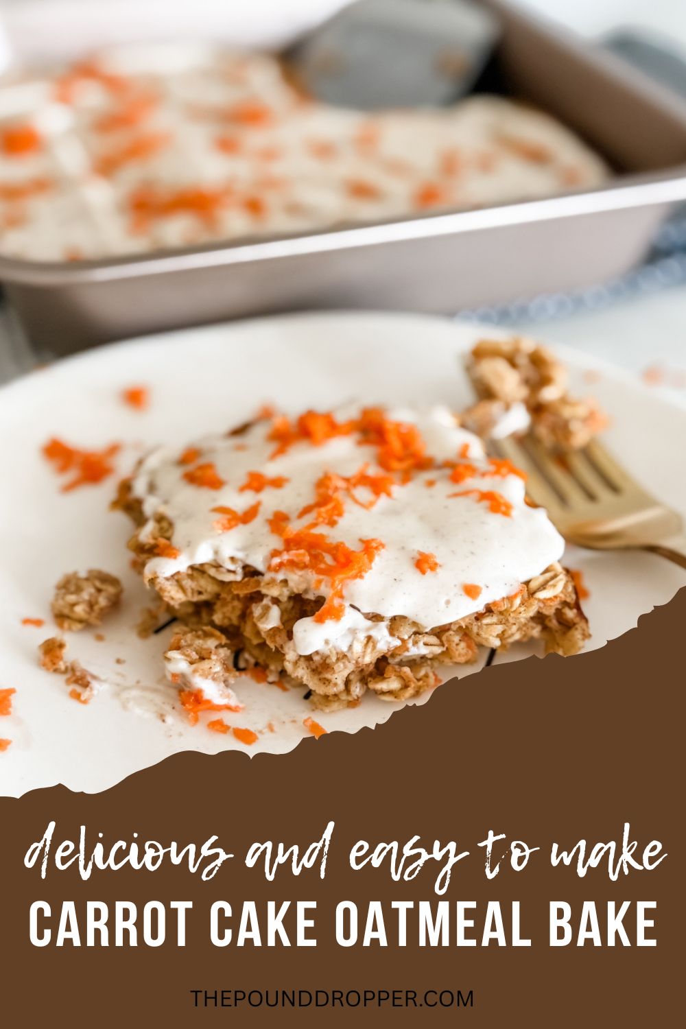 This Carrot Cake Oatmeal Bake is a wholesome breakfast option that captures the bold flavors of the classic carrot cake dessert without any added sugar. Perfect for meal prepping or a comforting weekend brunch, these baked oats offer a nutritious twist on a beloved treat. via @pounddropper