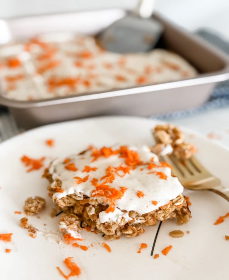 Carrot Cake Oatmeal Bake