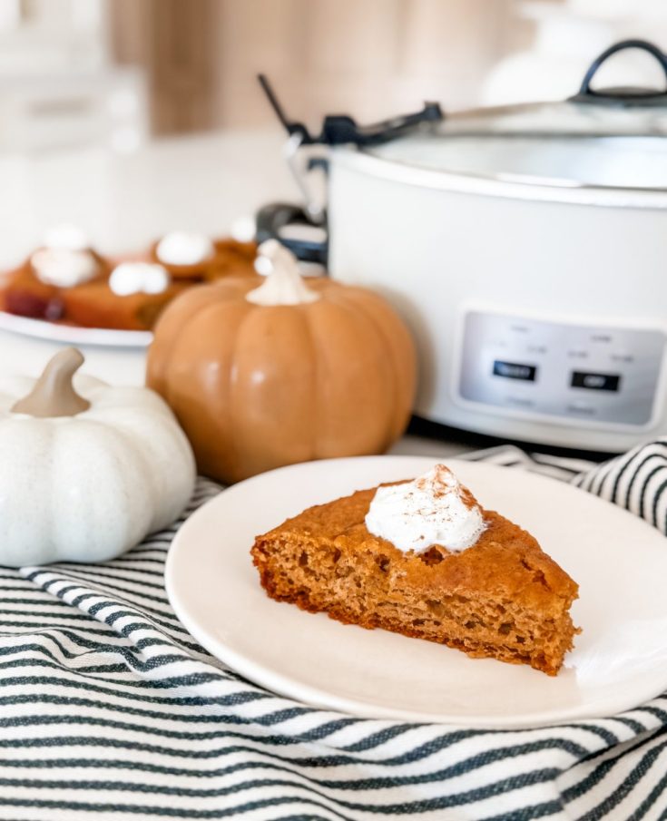 Slow Cooker Lightened Up Pumpkin Spice Cake