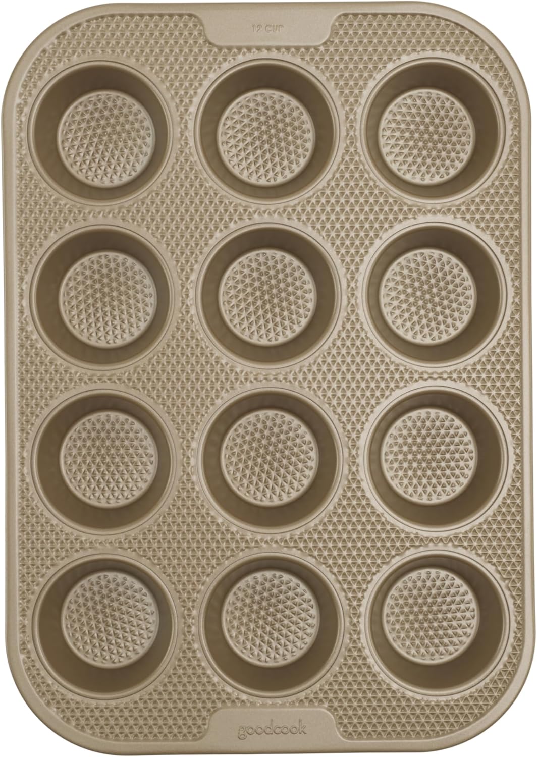 GoodCook BestBake Nonstick Textured Carbon Steel Muffin Pan